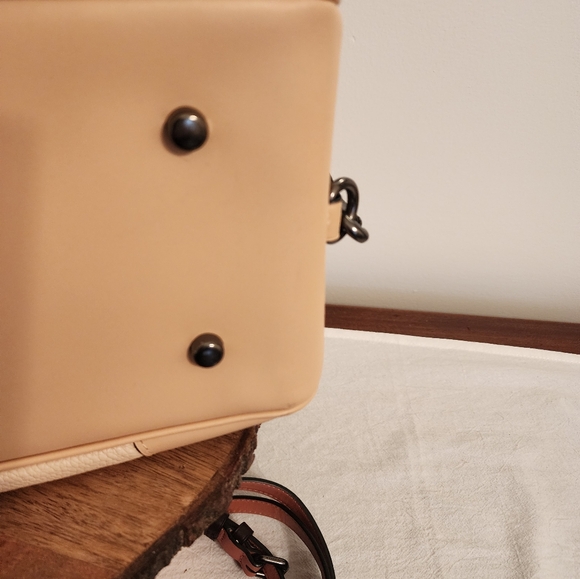 Coach Lane Satchel w/Colorblock and Snakeskin Detail NWT - Picture 5 of 8